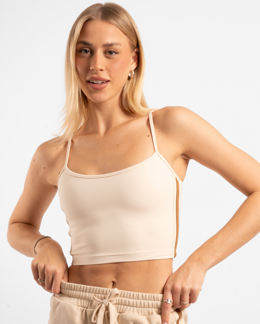 Lounge Tank - Off-White/Sand