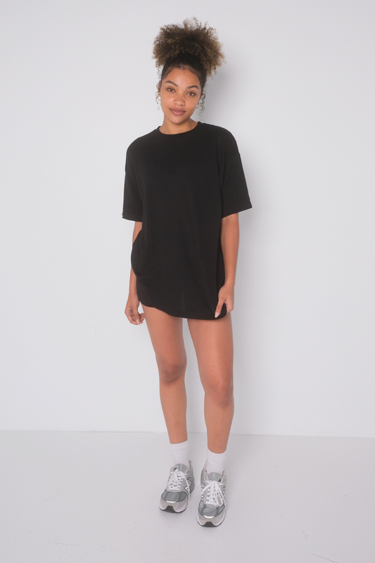 Lounge Oversized Tee - Black