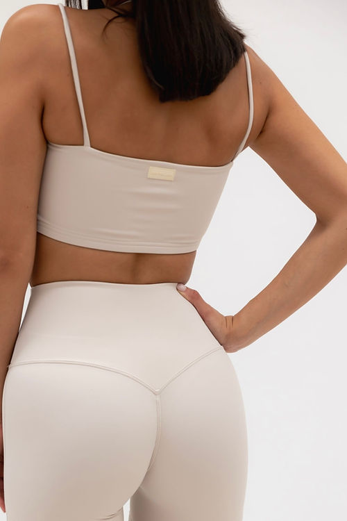 Zara Smooth Leggings - Cool Cream