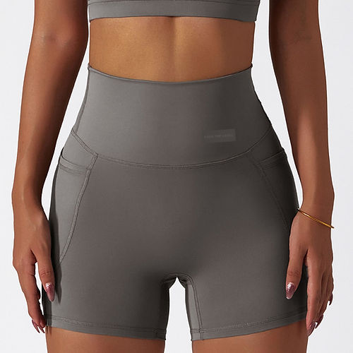 Panayiota Smooth Midi Shorts - Dark Grey